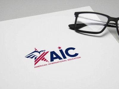 Thiết kế logo giáo dục AIC