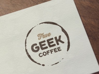 Thiết kế logo cho quan cà phê True Geek coffee